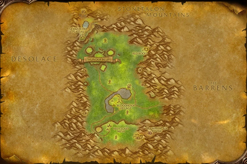Mappa di Mulgore