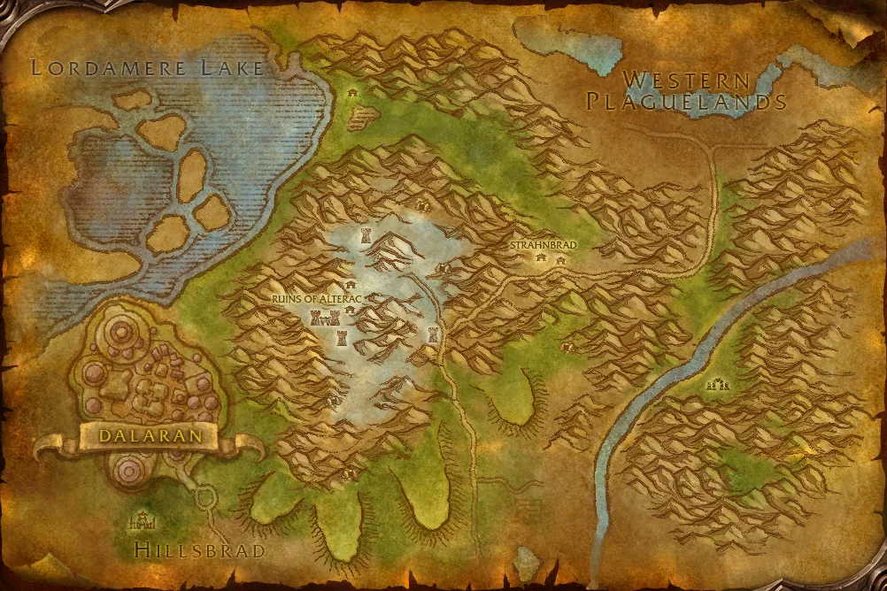 Mapa de Montanhas de Alterac