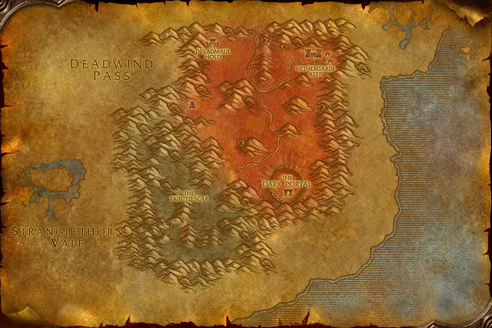 Mapa de Las Tierras Devastadas