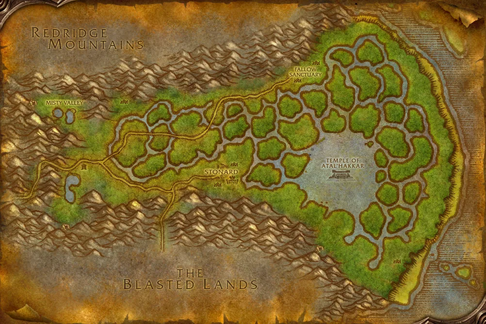 خريطة Swamp of Sorrows