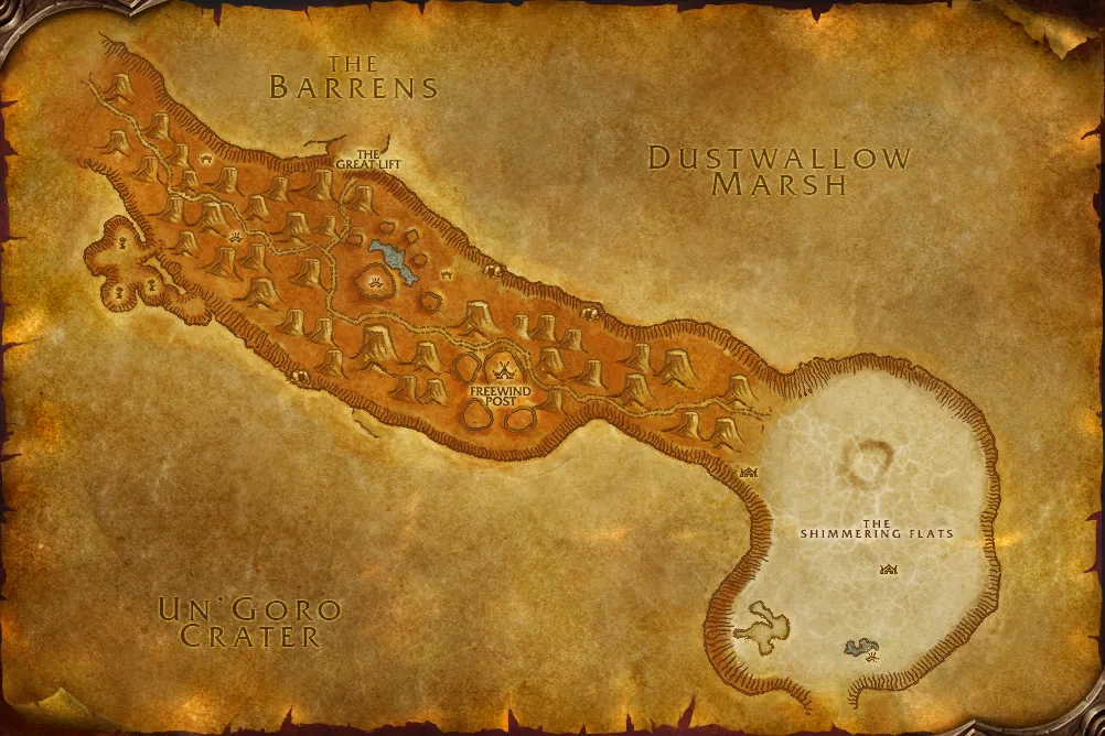 Mapa de Mil Agulhas