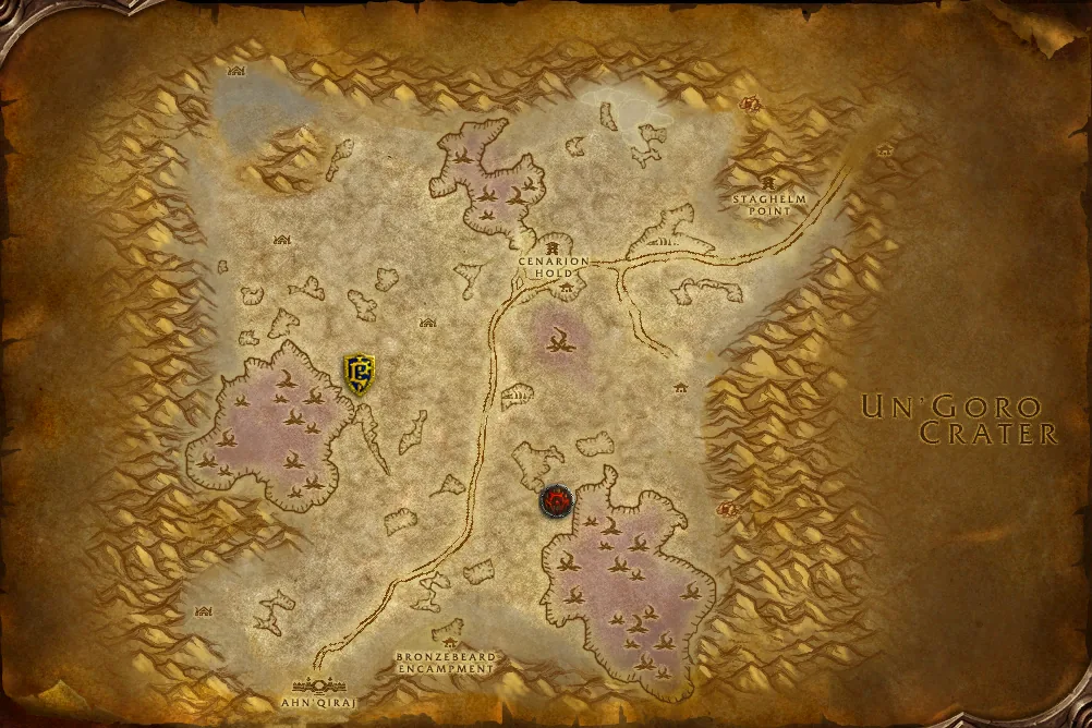 Karte von Silithus