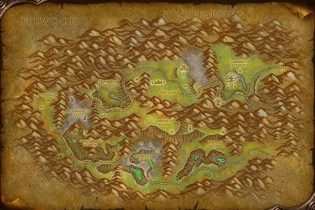 خريطة Mount Hyjal
