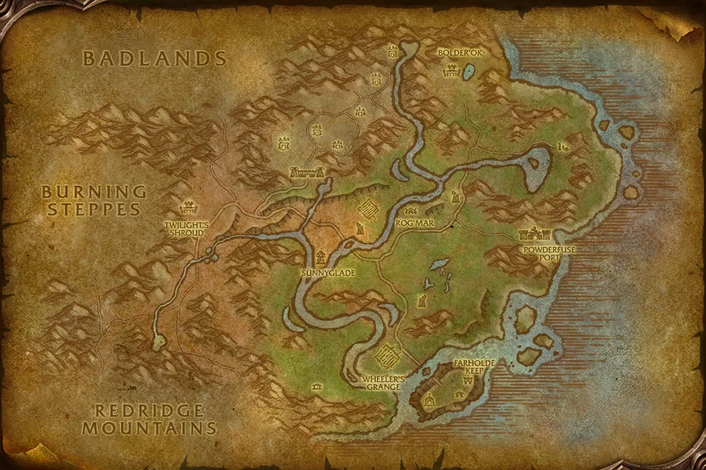 Karte von Flusslande